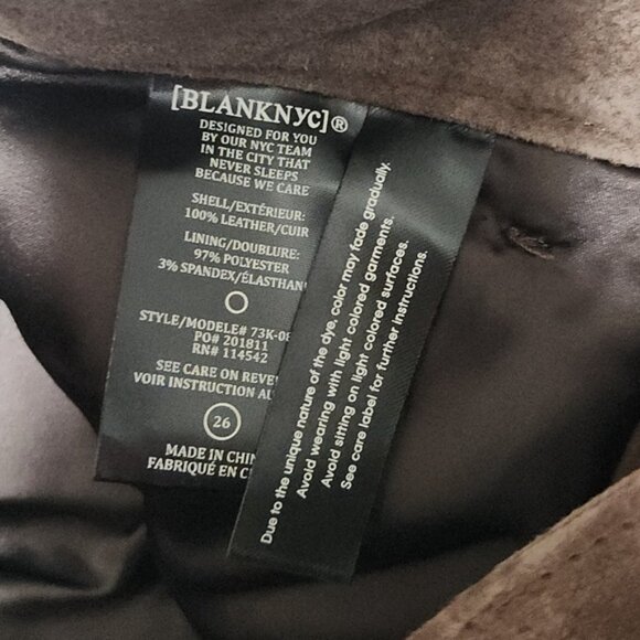 NWT BLANKNYC Suede Midi Skirt 100% Genuine Leather Size 26 Small NEW WITH TAGS - Picture 9 of 11